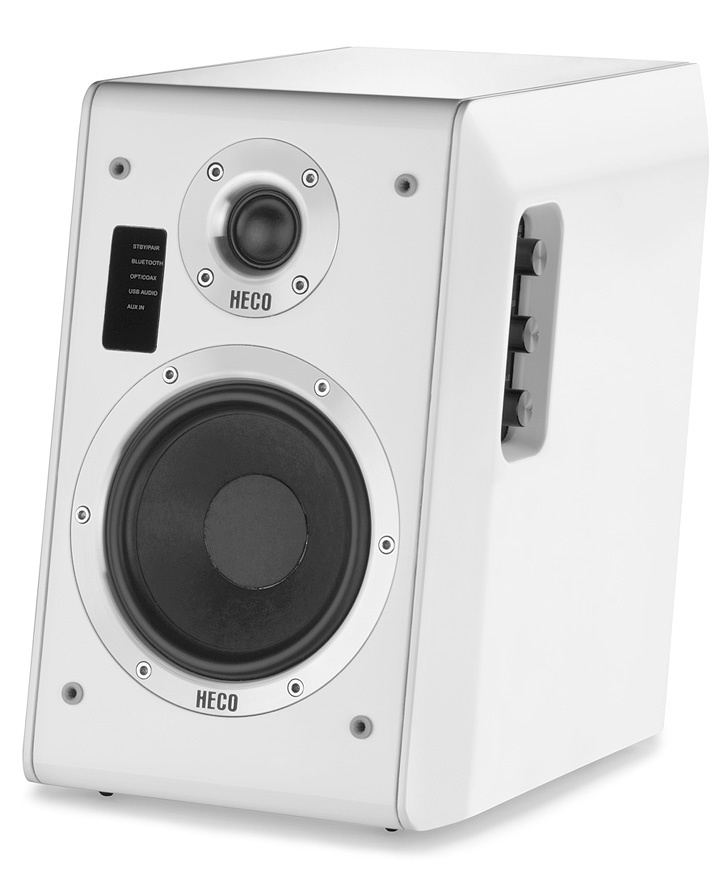 Heco Ascada 2.0, vita aktiva högtalare med Bluetooth UTFÖRSÄLJNING