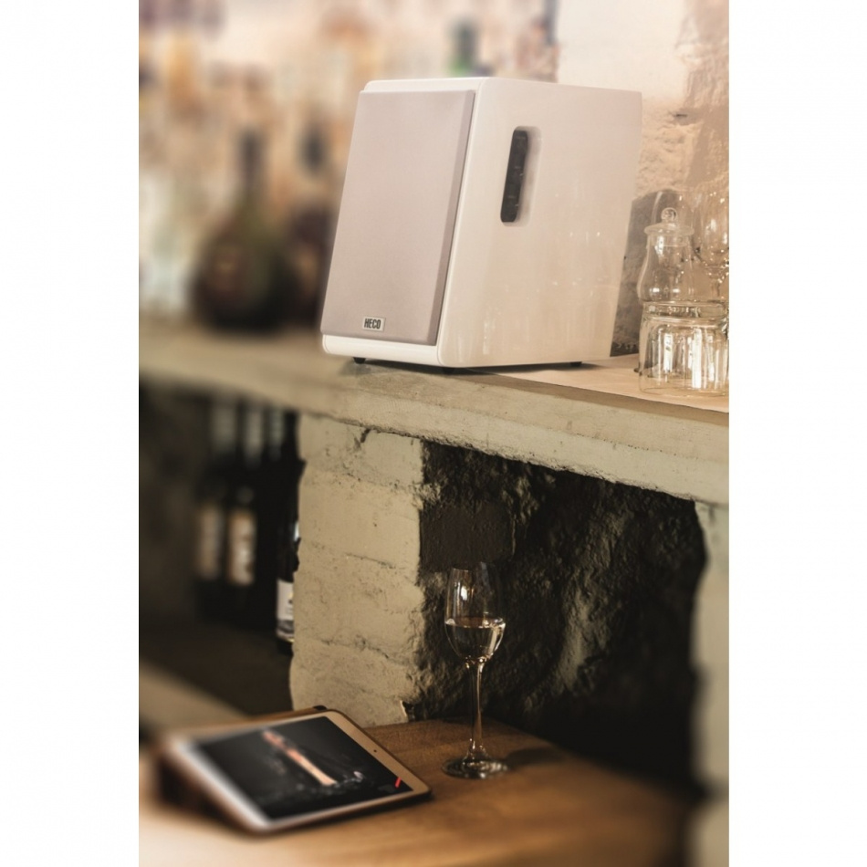 Heco Ascada 2.0, vita aktiva högtalare med Bluetooth UTFÖRSÄLJNING