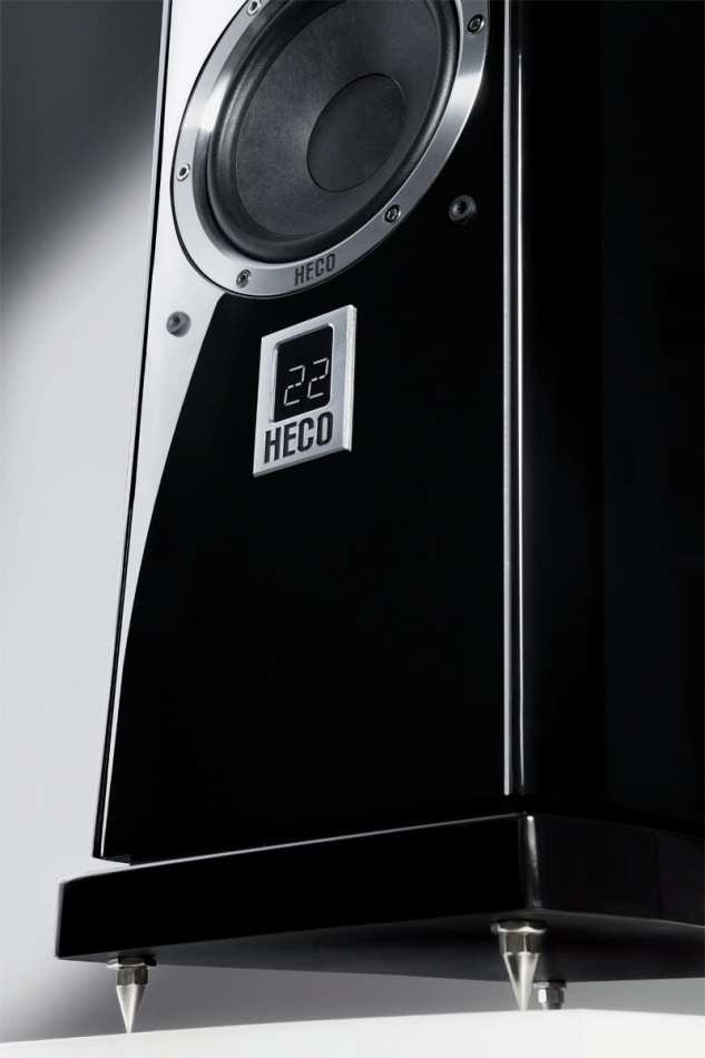 Heco Ascada 600 Tower, aktiv högtalare med Bluetooth, pianosvart
