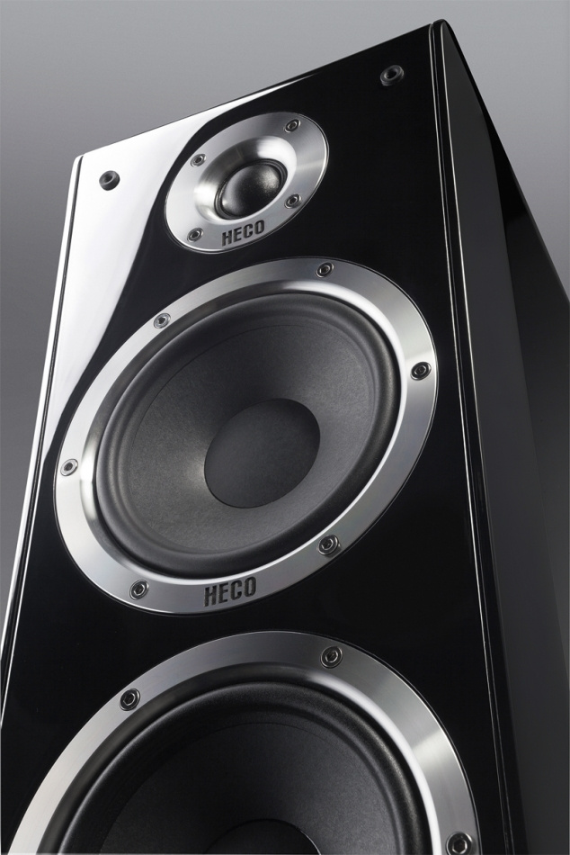 Heco Ascada 600 Tower, aktiv högtalare med Bluetooth, pianosvart