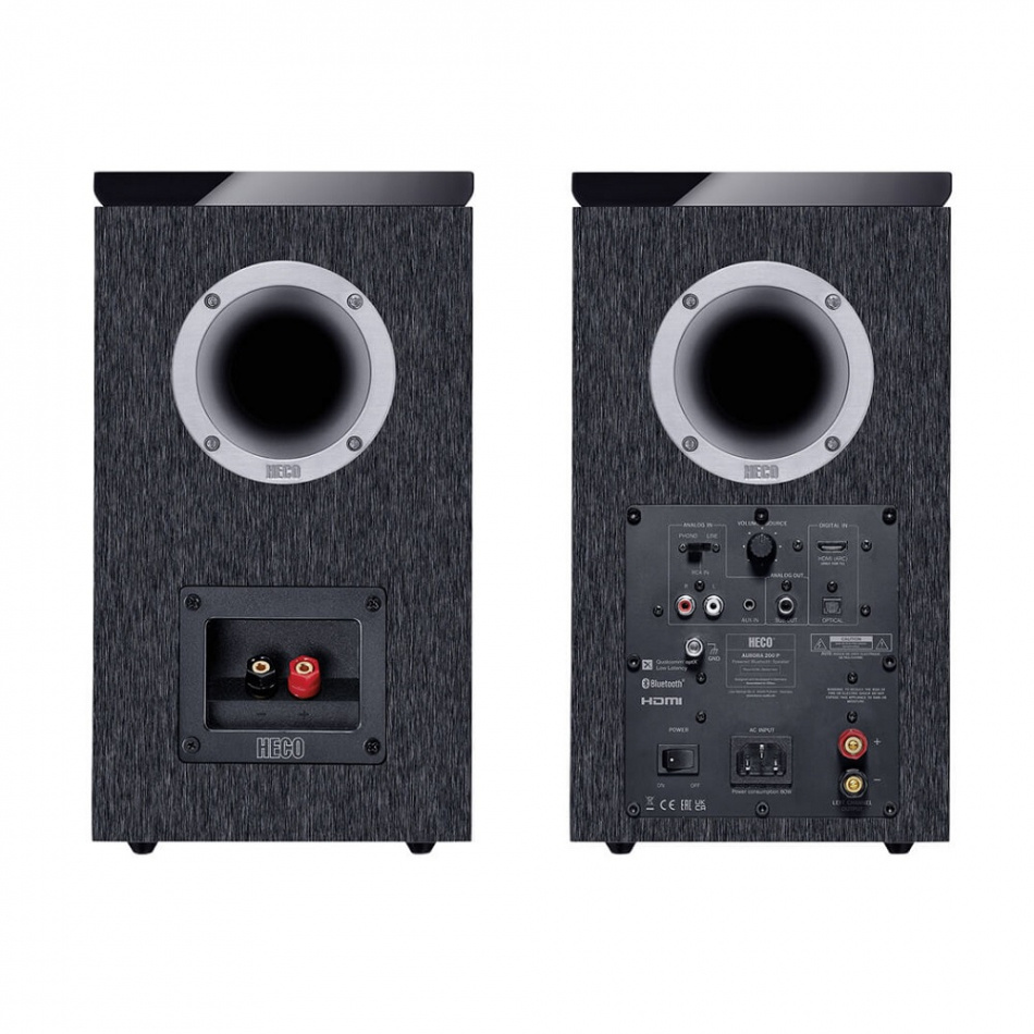 Heco Aurora 200P aktiva högtalare med Bluetooth, DAC & HDMI ARC