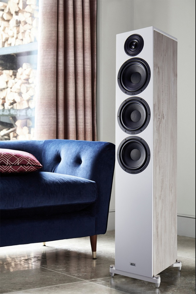 Heco Aurora 900 AM golvhögtalare med Dolby Atmos, Ivory White stereopar
