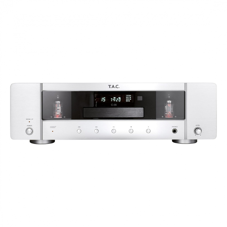 T.A.C C-35 rörbestyckad CD-spelare, silver