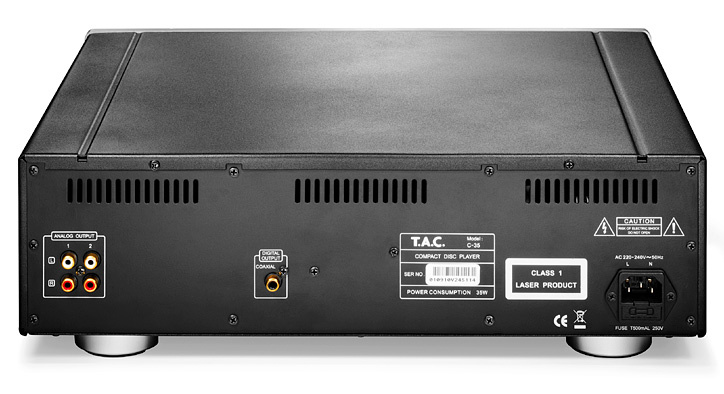 T.A.C C-35 rörbestyckad CD-spelare, silver