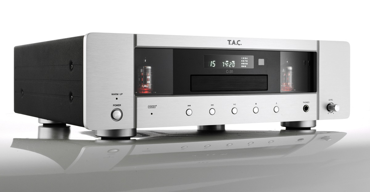 T.A.C C-35 rörbestyckad CD-spelare, silver