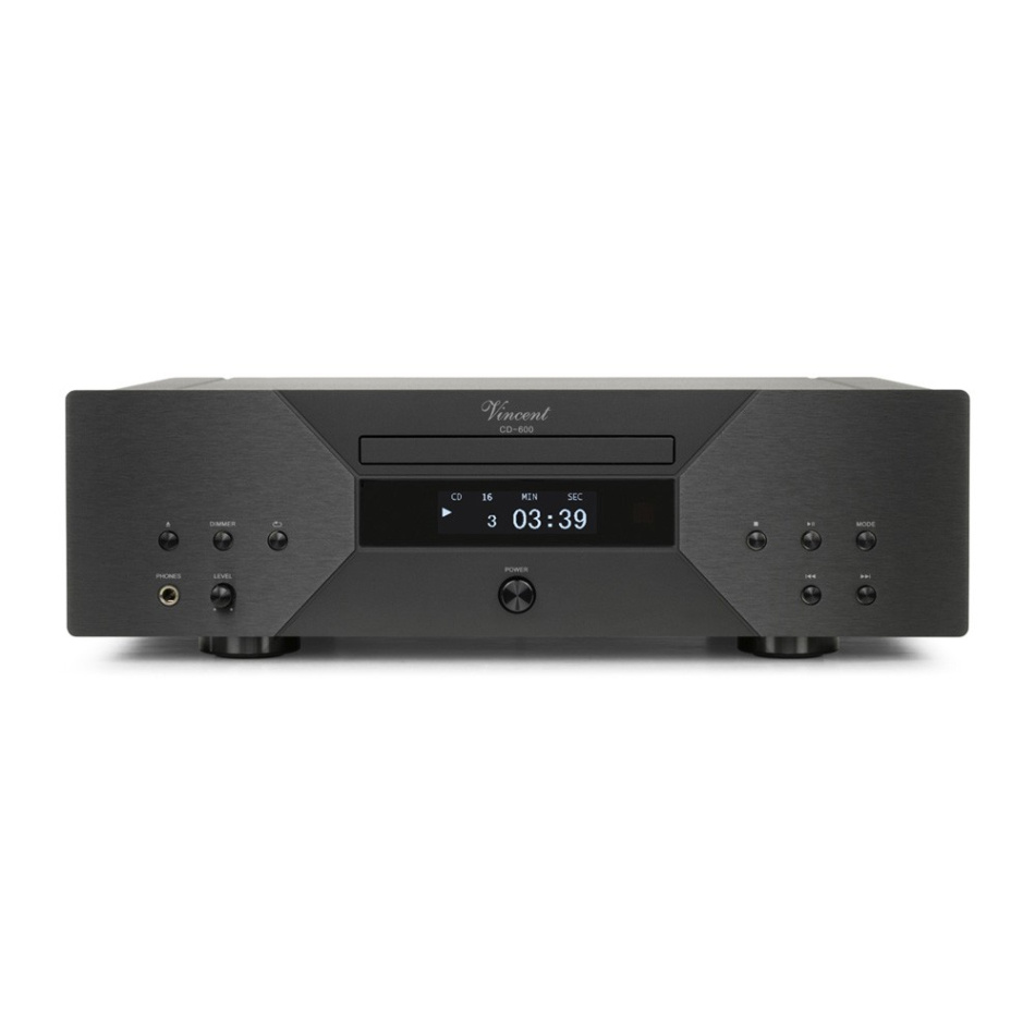 Vincent CD-600 CD-spelare med DAC & XLR, svart