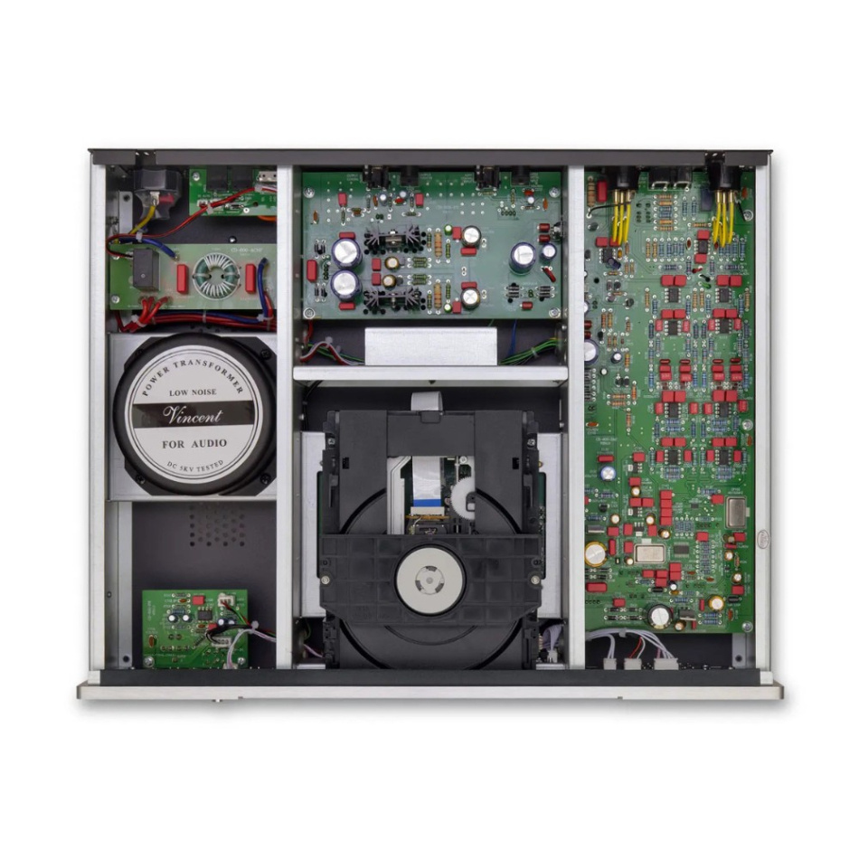 Vincent CD-600 CD-spelare med DAC & XLR, svart