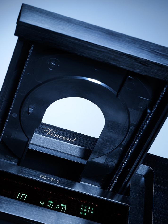 Vincent CD S1.2, CD-spelare med DAC svart