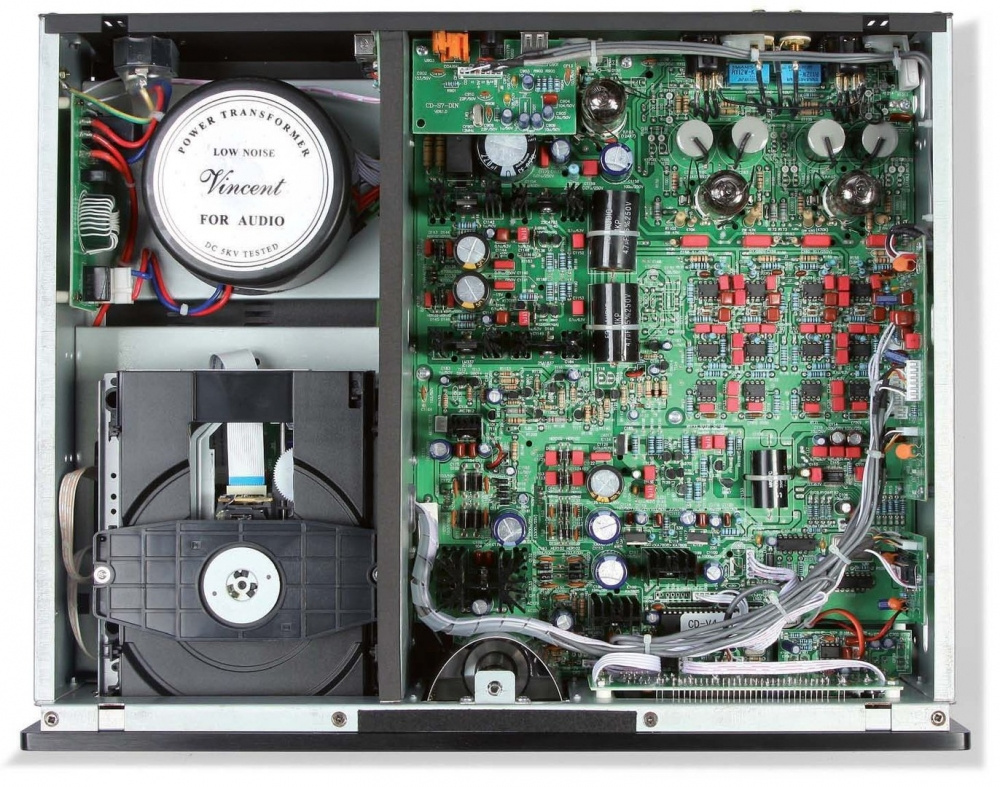 Vincent CD-S7DAC, CD-spelare med DAC, svart