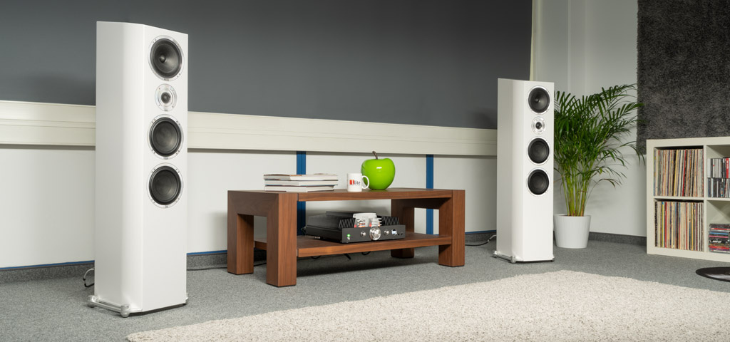 Heco Celan Revolution 7, golvhögtalare mattvitt par