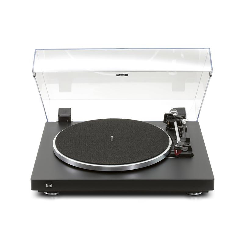 Dual CS-465 helautomatisk vinylspelare med Ortofon 2M Red, mattsvart