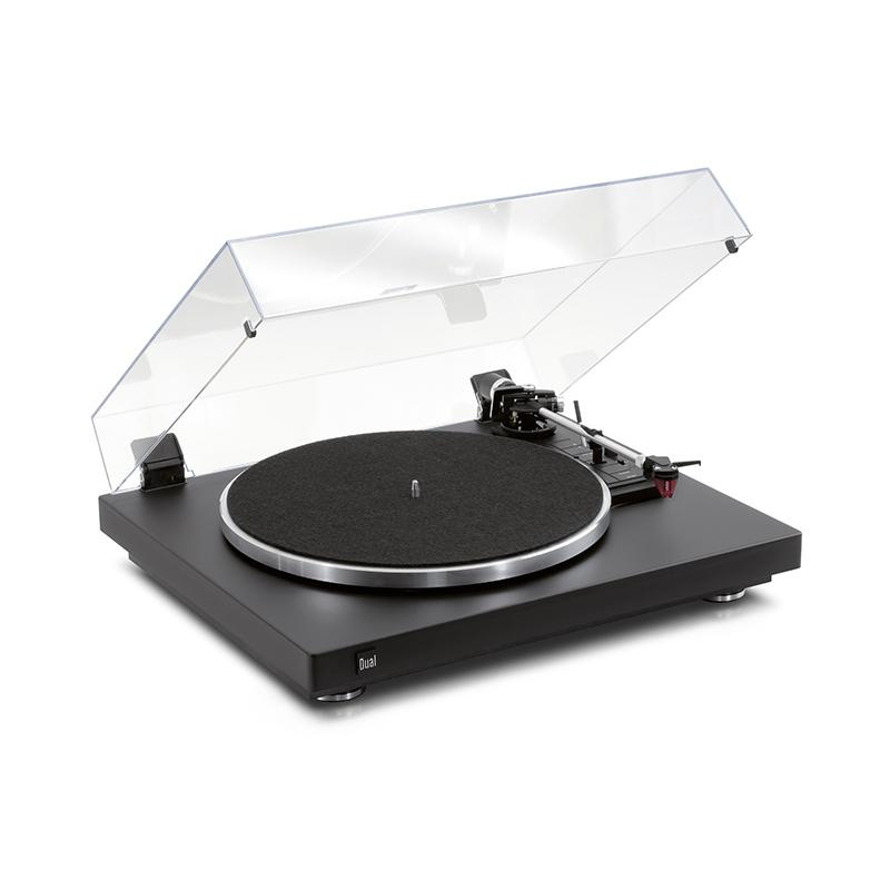 Dual CS-465 helautomatisk vinylspelare med Ortofon 2M Red, mattsvart