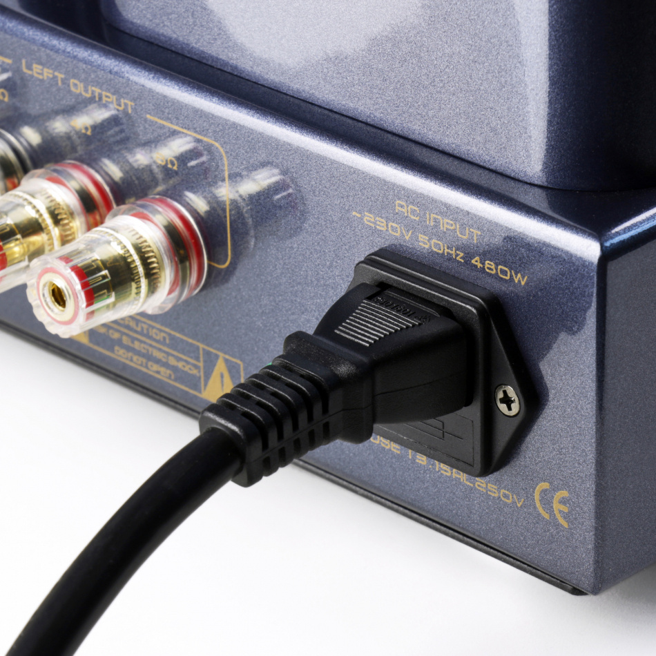 Cayin CS-55A rörförstärkare med EL34 & RIAA-steg, silver