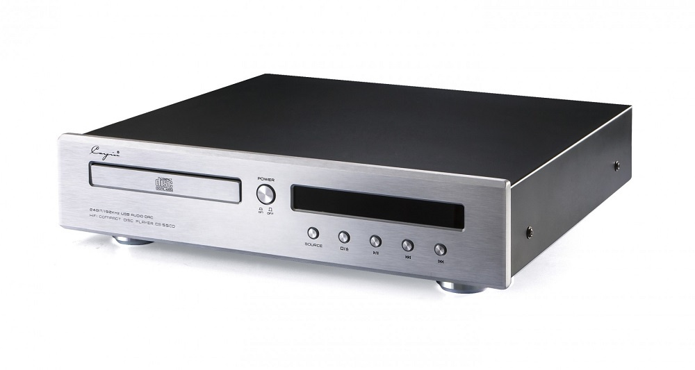 Cayin CS-55CD CD-spelare med USB DAC, silver
