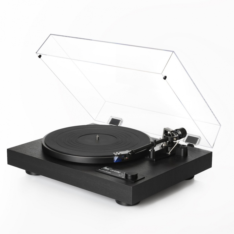 Dual CS-618Q direktdriven vinylspelare med Ortofon 2M Blue-pickup, svart
