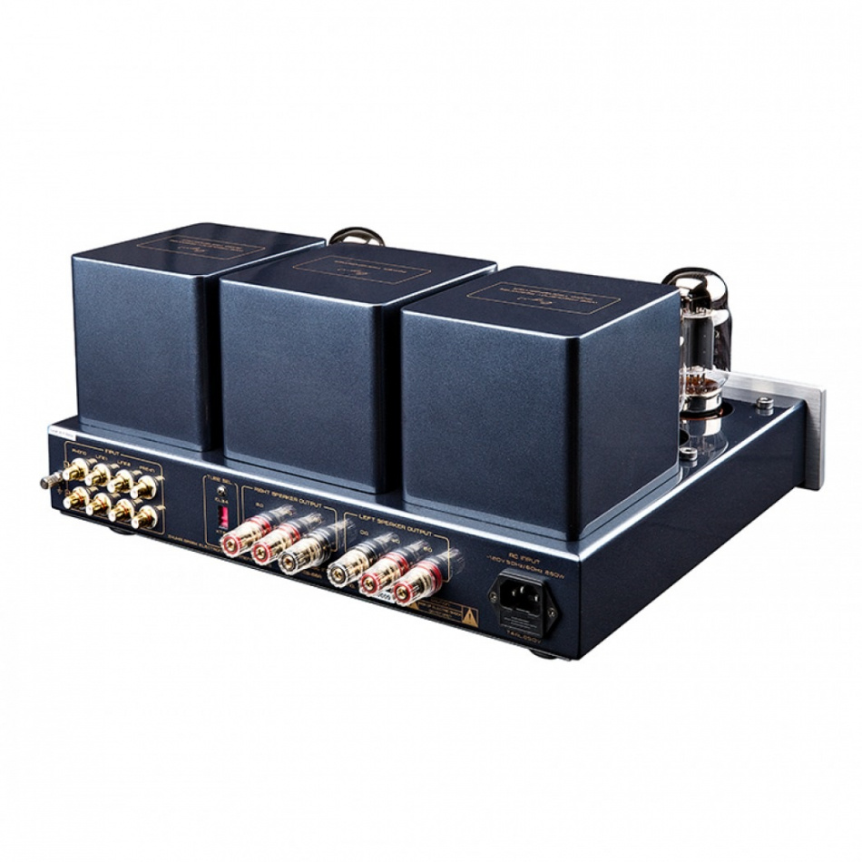 Cayin CS-88A rörförstärkare med KT88 & RIAA-steg för vinylspelare, silver