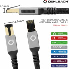 Oehlbach Stream Primus Cat 8.1 ntverkskabel fr Ethernet, 1 meter