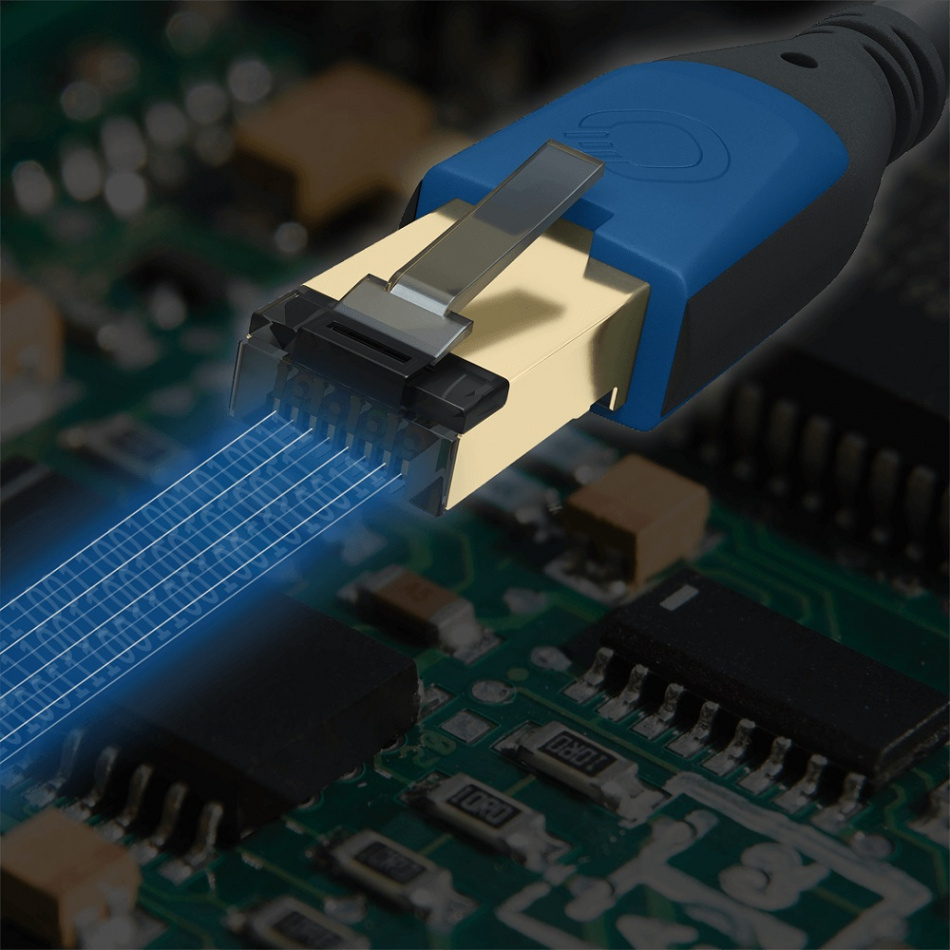 Oehlbach Giga Stream CAT8.1 nätverkskabel för Ethernet