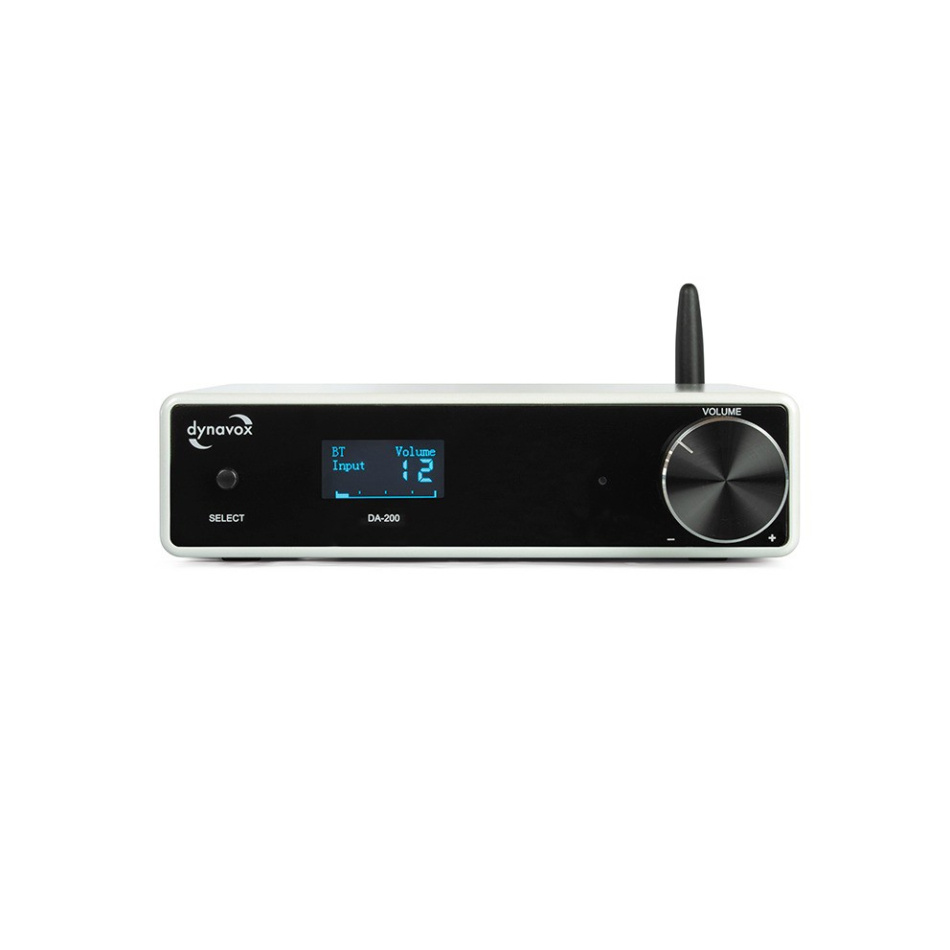 Dynavox DA-200 kompakt förstärkare med Bluetooth & DAC, vit