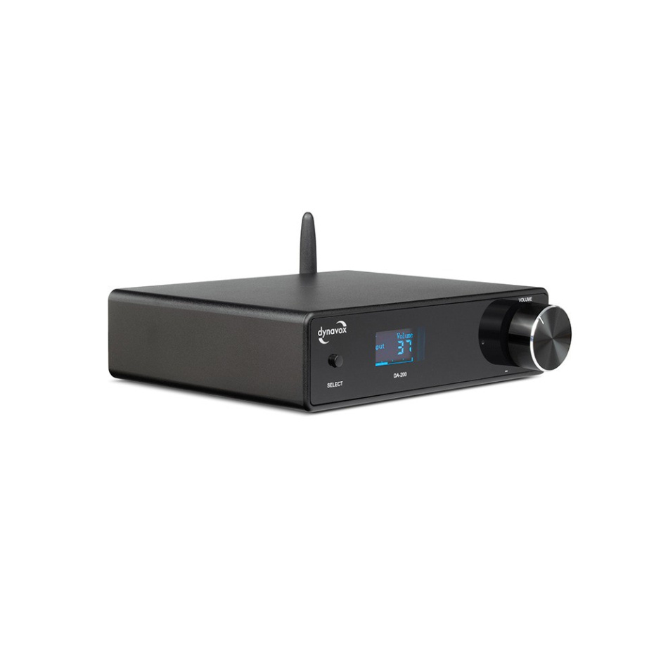 Dynavox DA-200 kompakt förstärkare med Bluetooth & DAC, svart