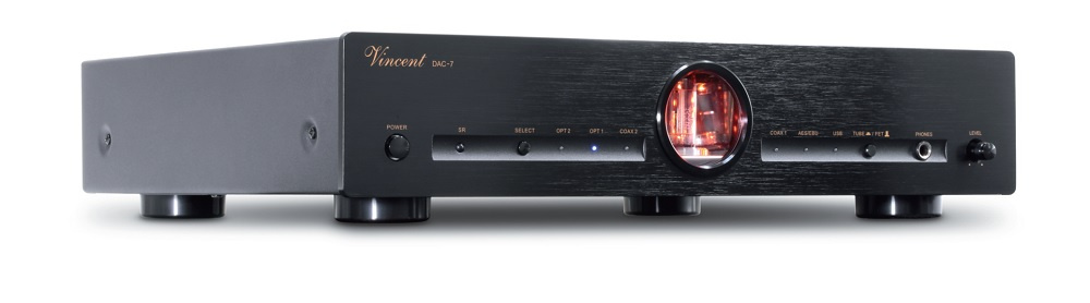 Vincent DAC-7 med rörbestyckning och XLR, svart