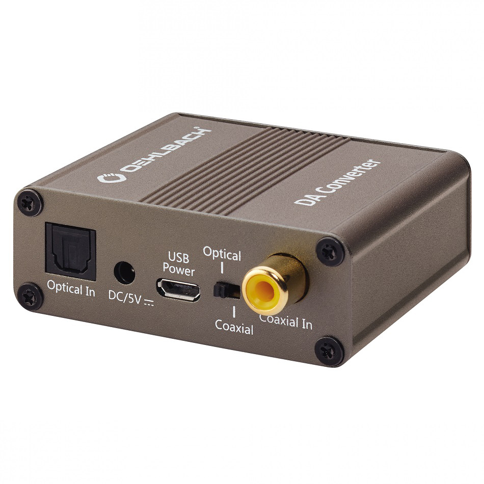 Oehlbach Digi Bridge, kompakt D/A-omvandlare