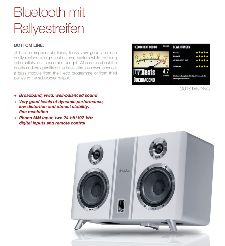 Heco Direkt 800 Bluetooth-högtalare, svart