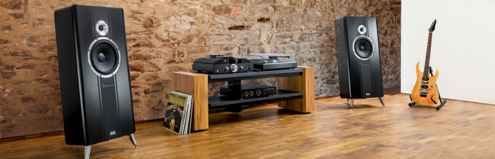 Heco Direkt golvhögtalare, svart par