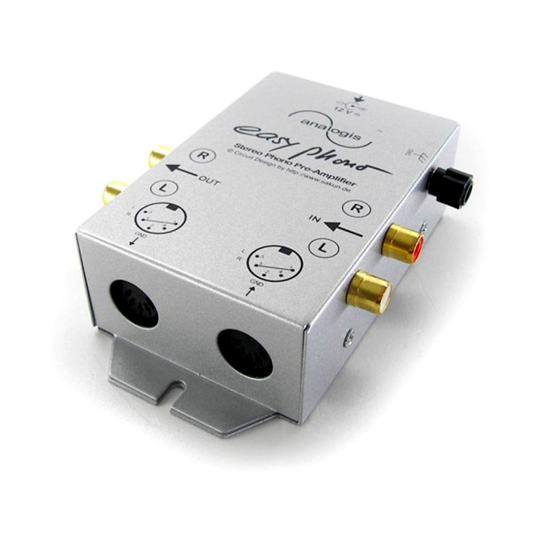 Analogis Easy Phono RIAA-steg med DIN & RCA