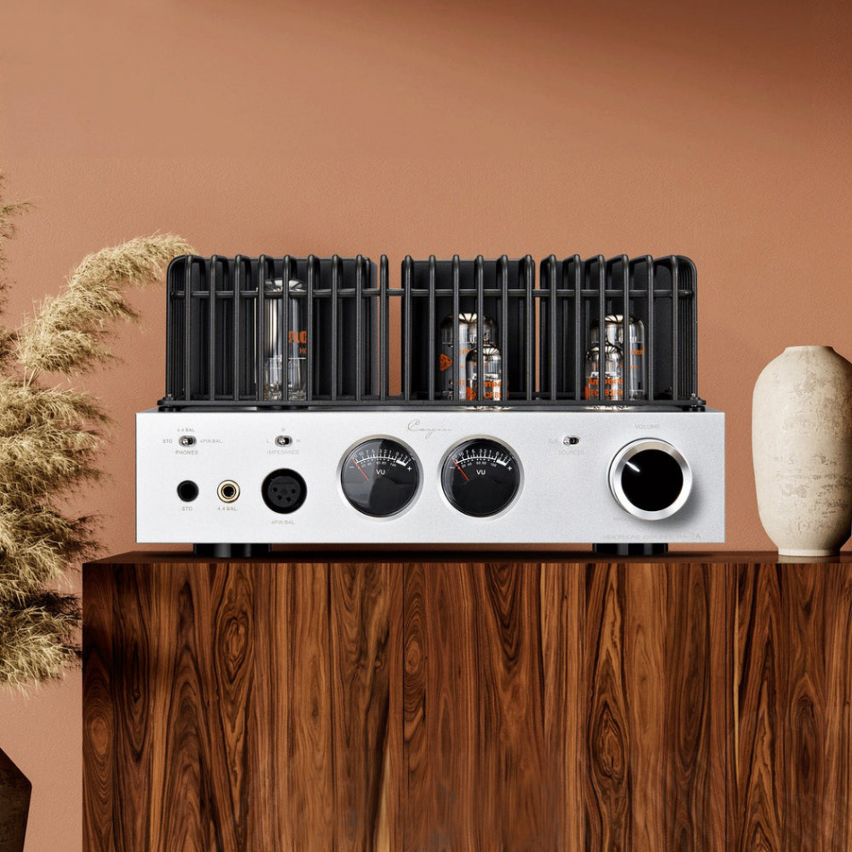 Cayin HA-2A rörbestyckad hörlursförstärkare, silver