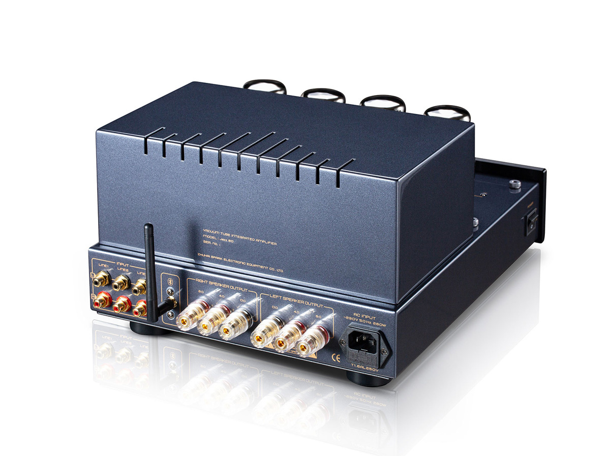 Cayin Jazz 80 rörförstärkare med EL34 & Bluetooth, silver