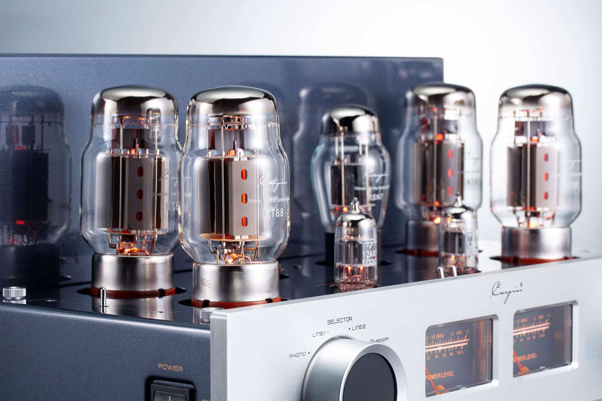 Cayin Jazz 90 rörförstärkare med KT88 & Bluetooth, silver