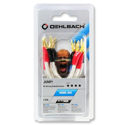 Oehlbach Jump, 6 mm2 försilvrade kabeljumpers