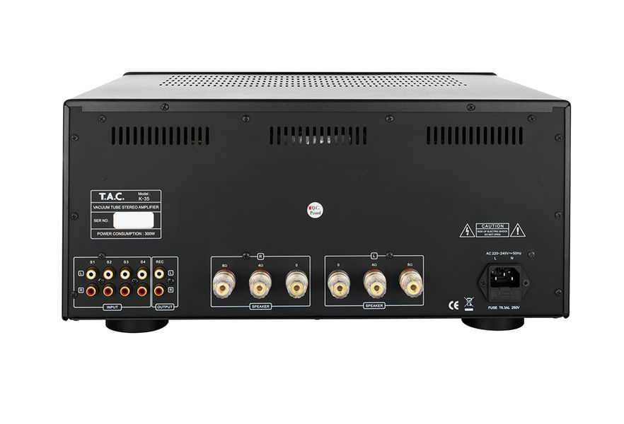 T.A.C. K-35 rörförstärkare med EL34 & Auto-Bias, svart