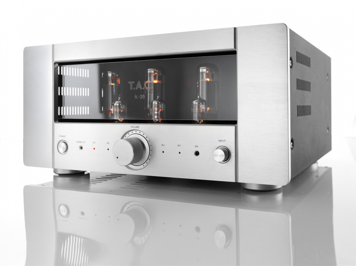 T.A.C. K-35 rörförstärkare med EL34 & Auto-Bias, silver