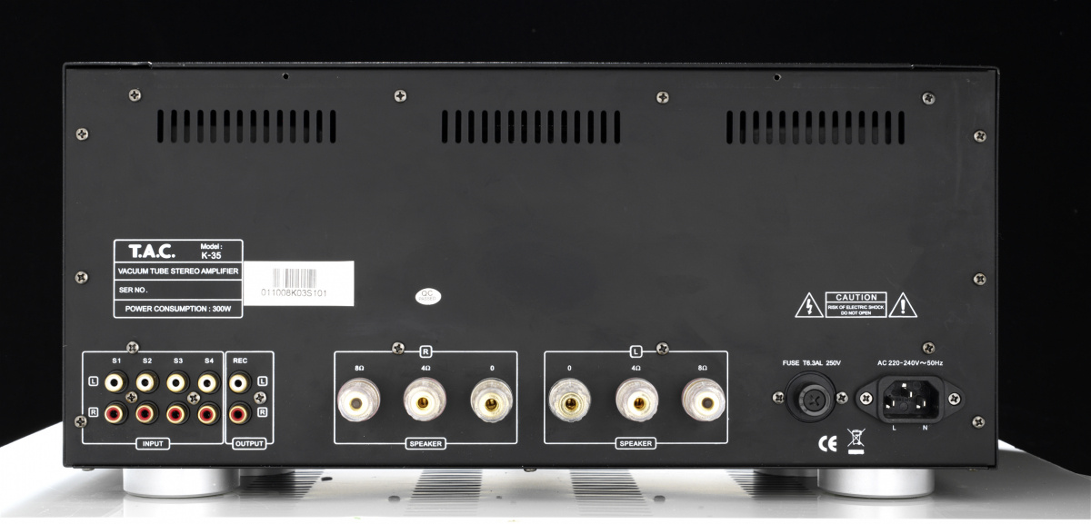 T.A.C. K-35 rörförstärkare med EL34 & Auto-Bias, silver