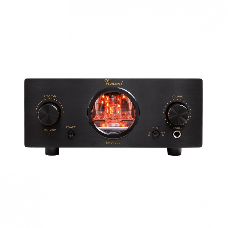 Vincent KHV-200 rörbestyckad hörlursförstärkare, svart