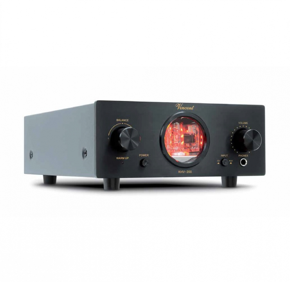 Vincent KHV-200 rörbestyckad hörlursförstärkare, svart