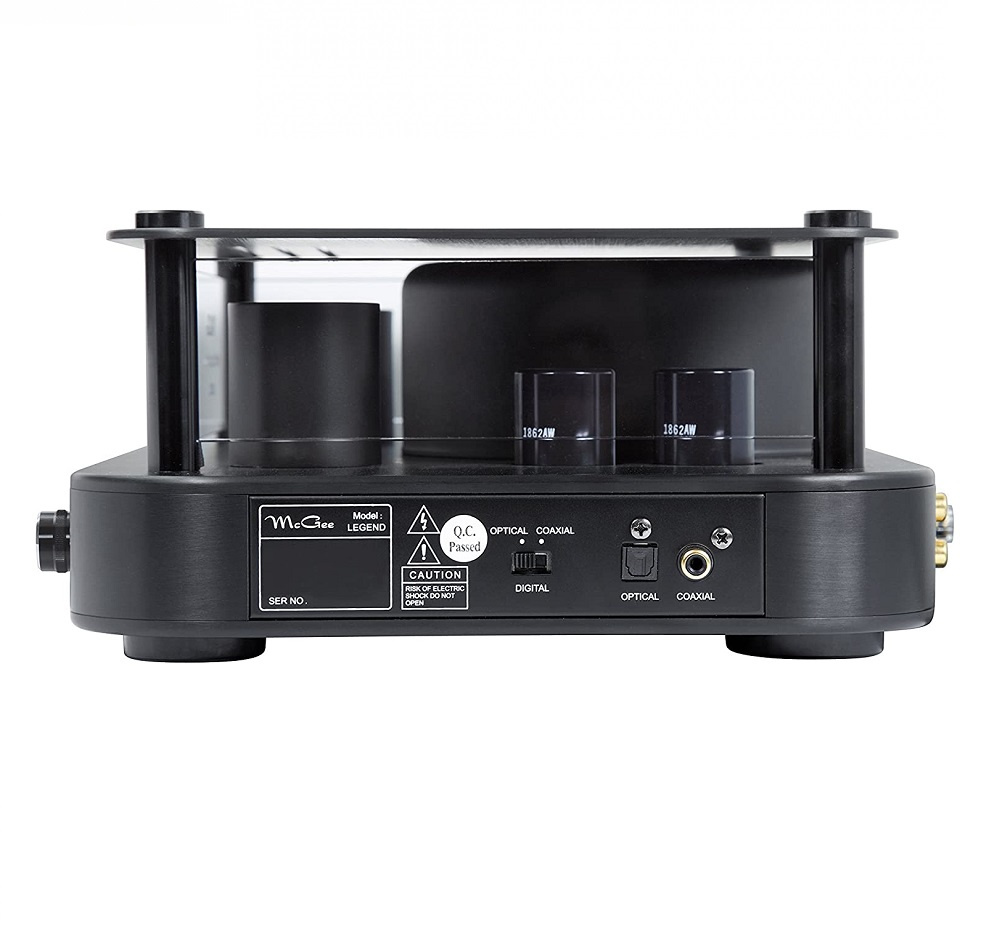 McGee Legend rörbestyckad stereoförstärkare med nätverk & DAC, svart
