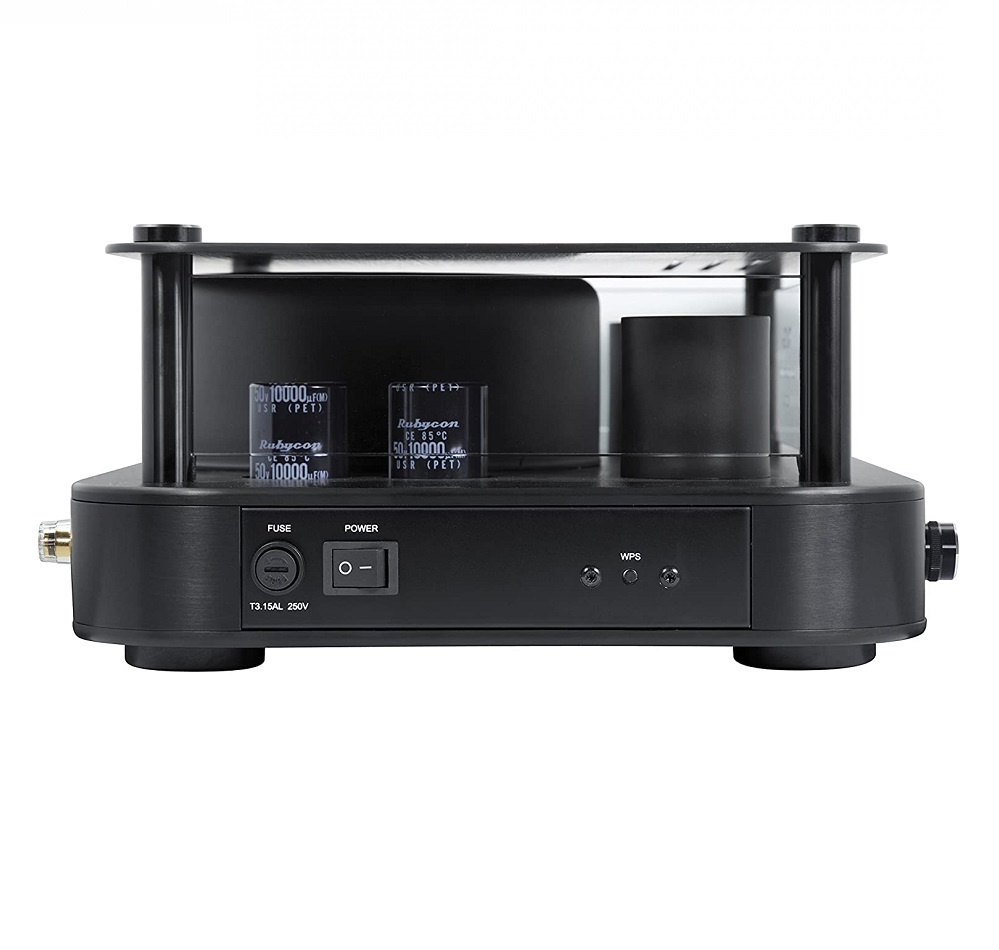 McGee Legend rörbestyckad stereoförstärkare med nätverk & DAC, svart