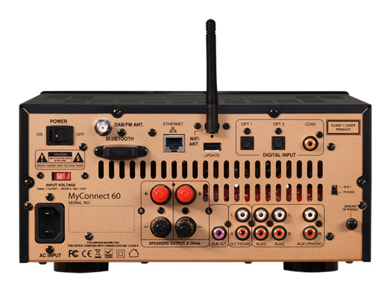 Advance Acoustic MyConnect 60 stereoförstärkare med CD, radio & nätverk, svart