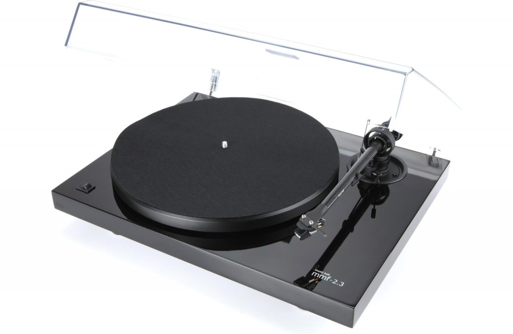 Music Hall MMF 2.3 vinylspelare med Spirit MM-pickup, pianosvart