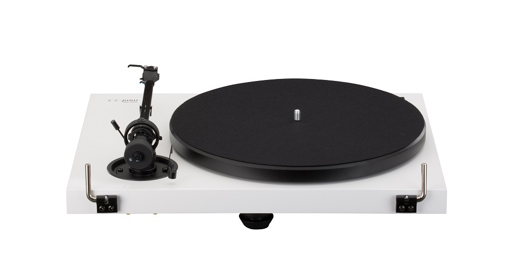 Music Hall MMF 2.3 vinylspelare med Spirit MM-pickup, pianovit