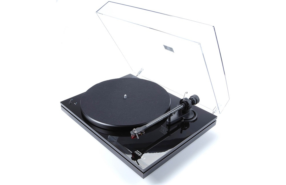 Music Hall MMF 3.3 vinylspelare med Ortofon 2M Red, pianosvart