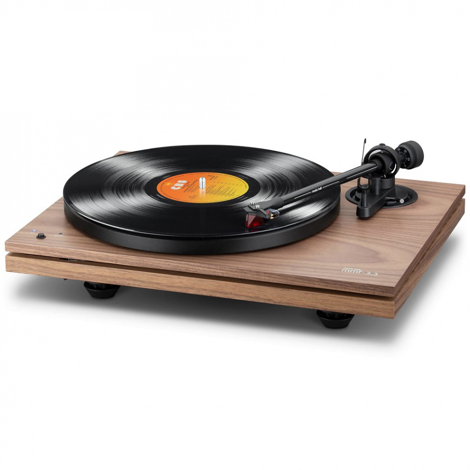 Music Hall MMF 3.3 vinylspelare med Ortofon 2M Red, valnöt