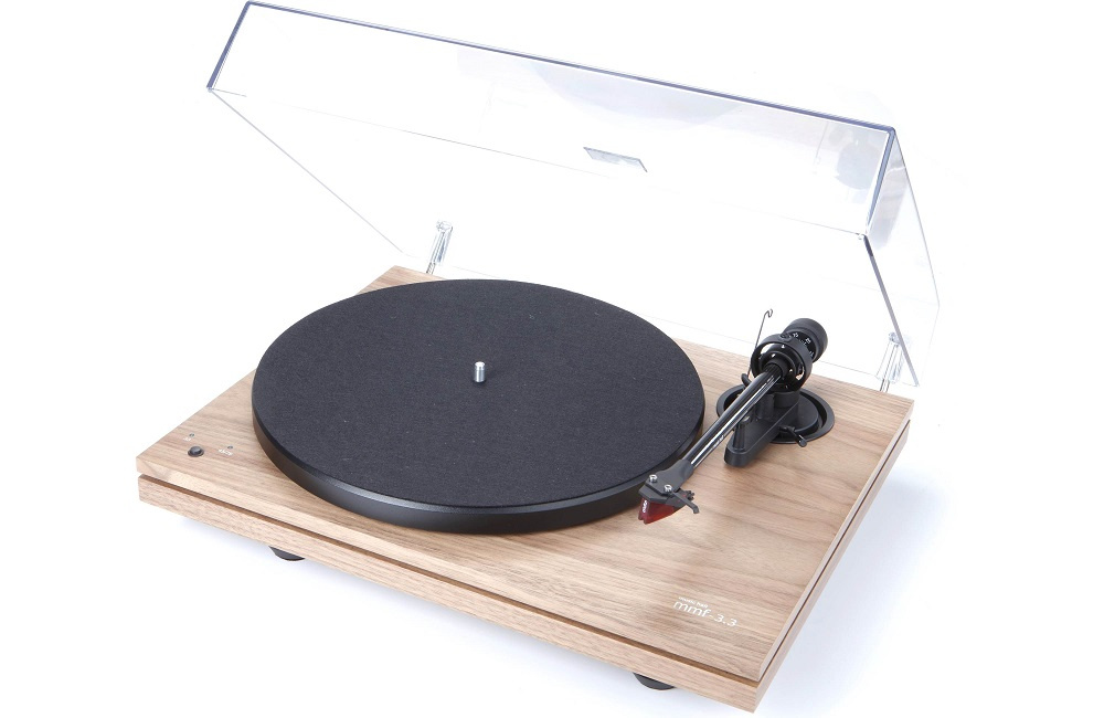 Music Hall MMF 3.3 vinylspelare med Ortofon 2M Red, valnöt