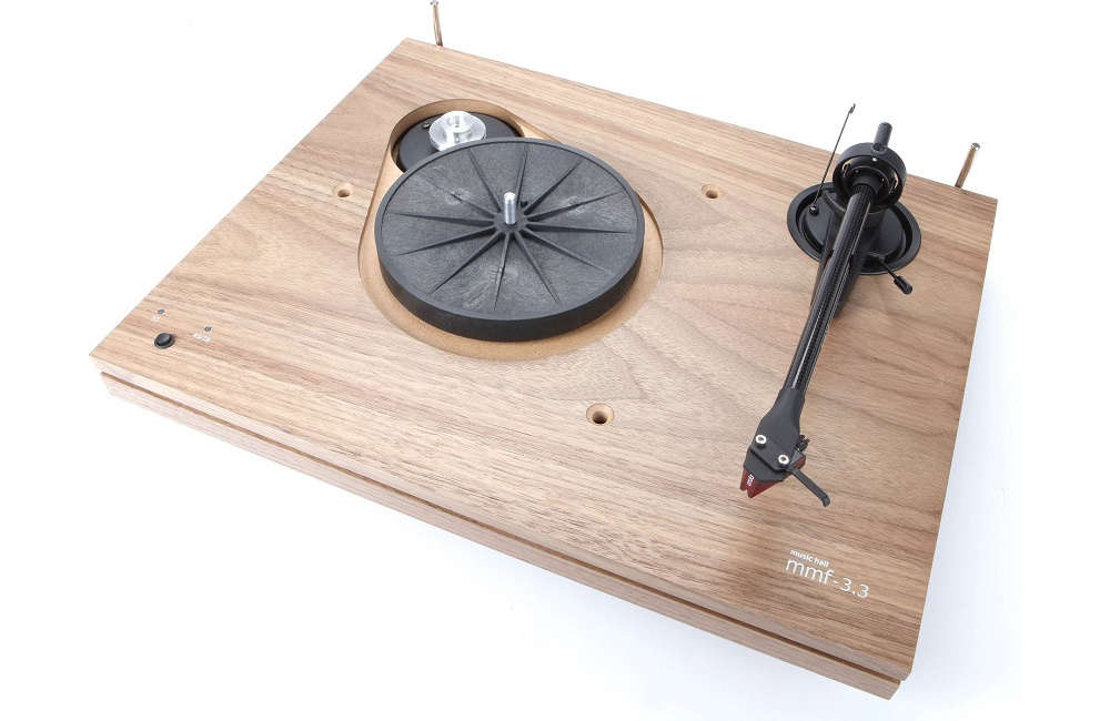 Music Hall MMF 3.3 vinylspelare med Ortofon 2M Red, valnöt
