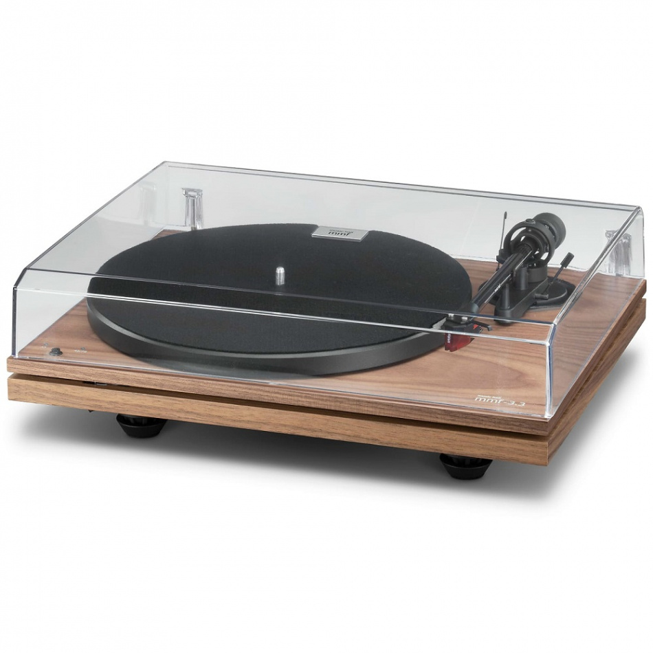 Music Hall MMF 3.3 vinylspelare med Ortofon 2M Red, valnöt