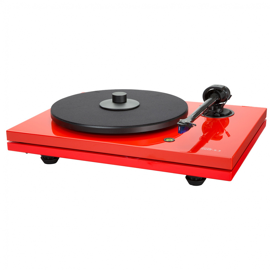 Music Hall MMF 5.3 vinylspelare med Ortofon 2M Blue-pickup, röd