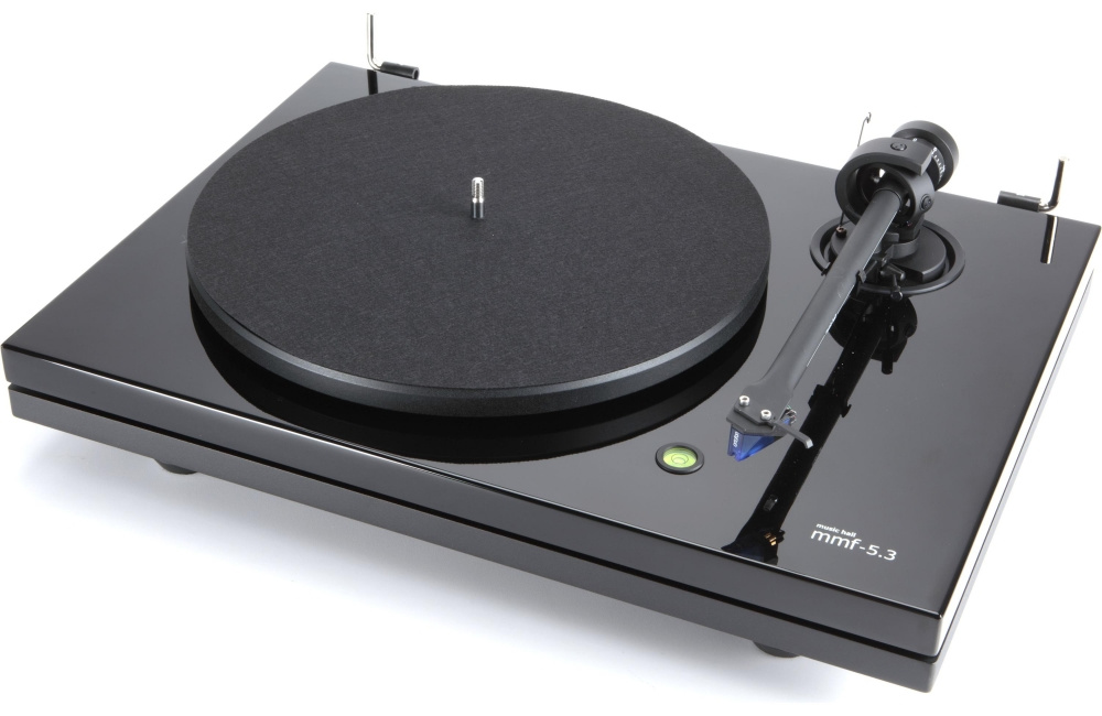 Music Hall MMF 5.3 vinylspelare med Ortofon 2M Blue-pickup, svart